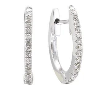 0.15ct tw Diamond Huggie Hoop Earrings