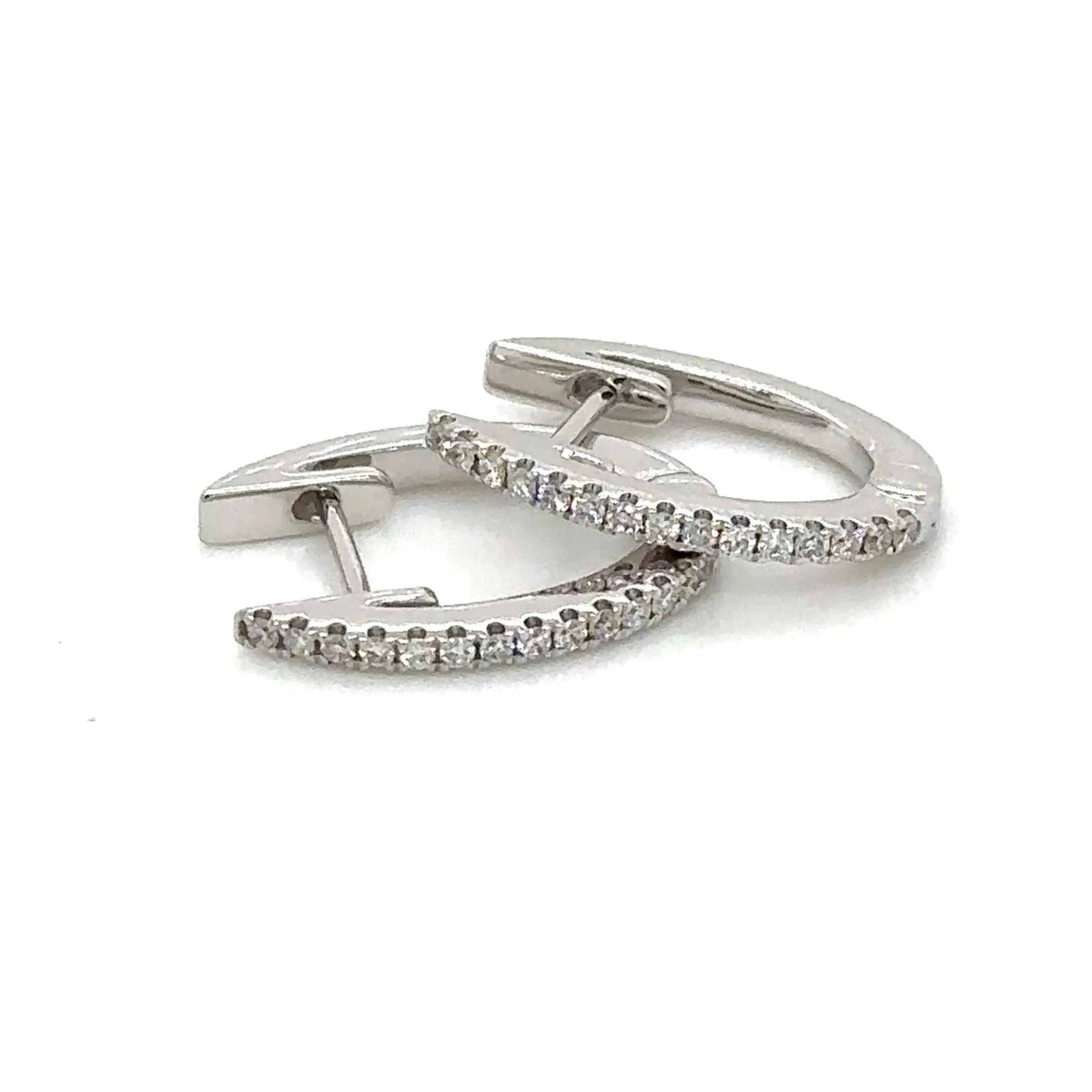 0.15ct tw Diamond Huggie Hoop Earrings