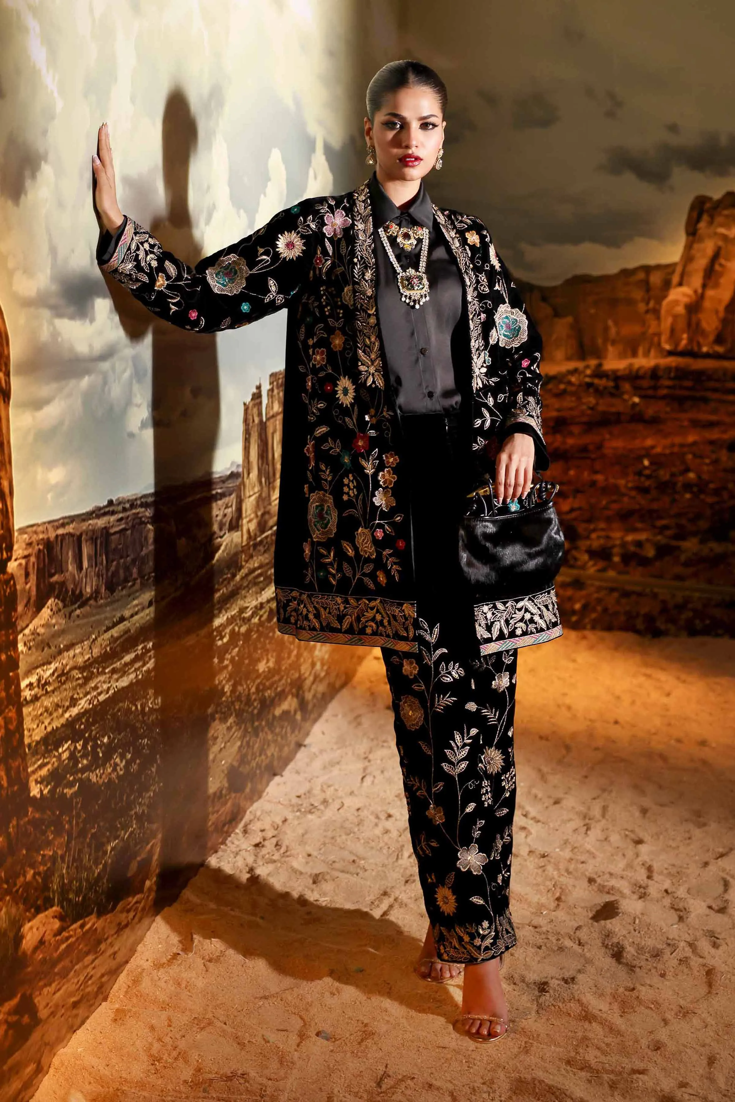 2 Piece - Embroidered Suit - KFW24-07