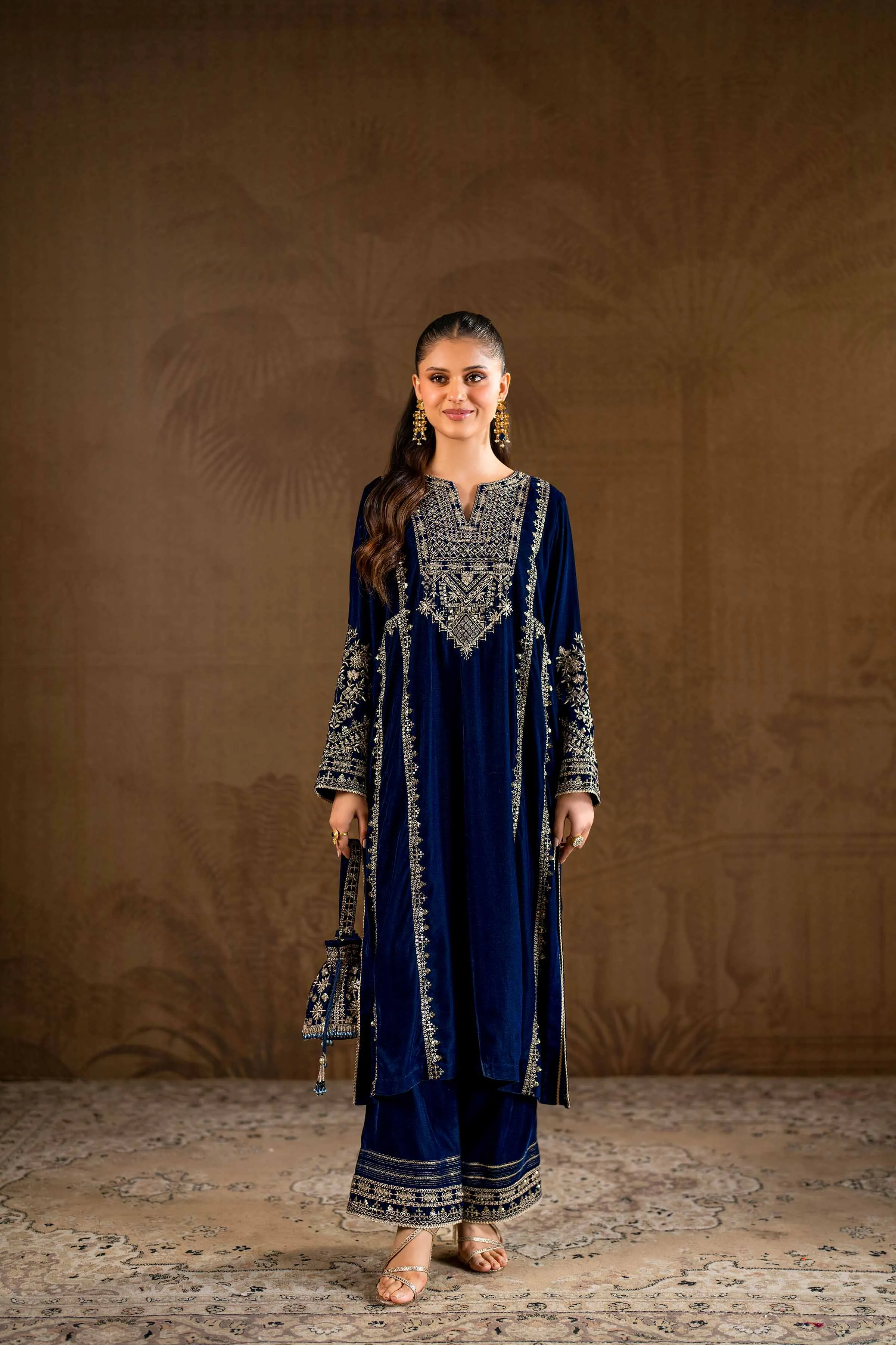 2 Piece - Embroidered Suit - KFW24-09