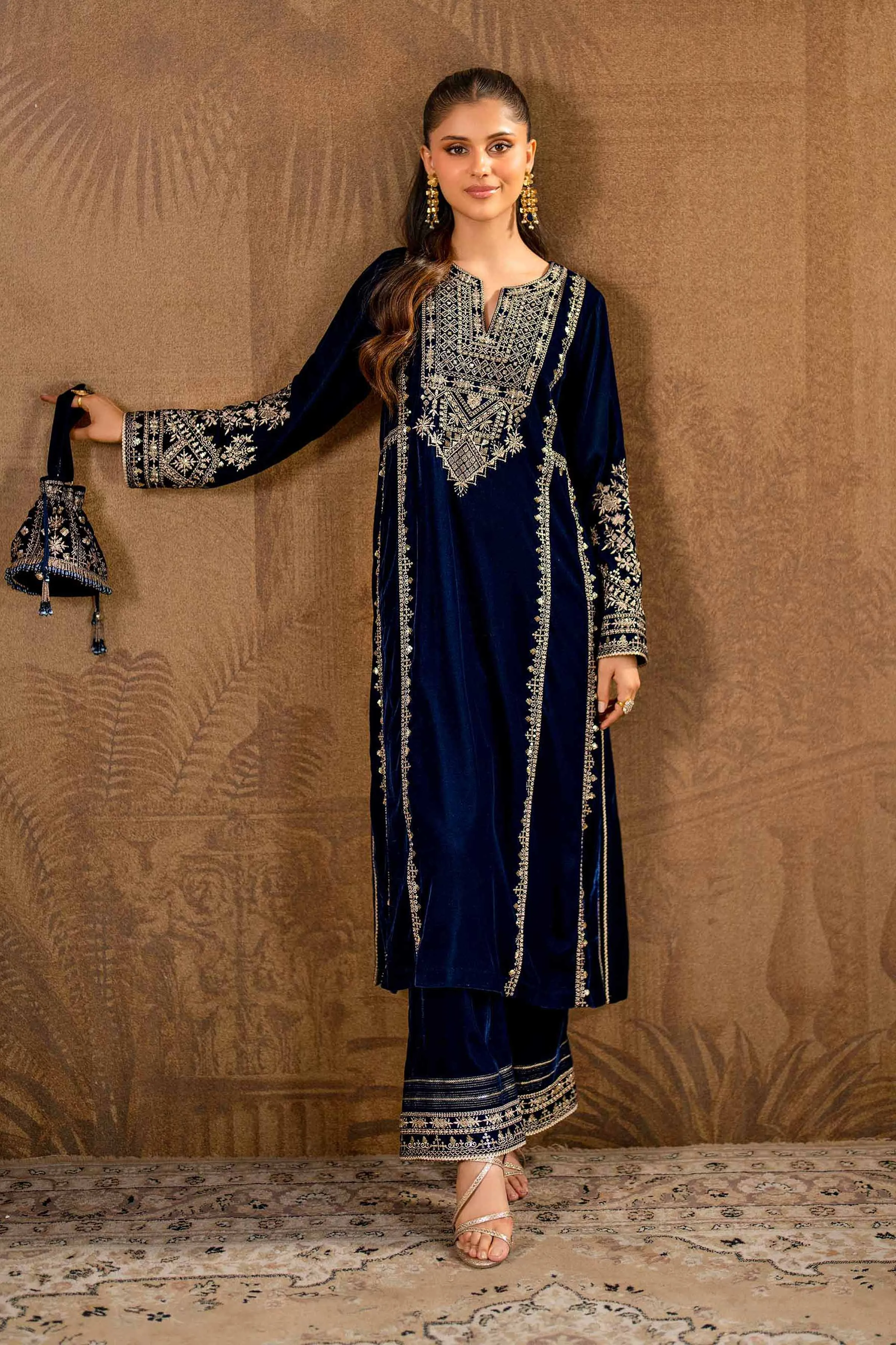 2 Piece - Embroidered Suit - KFW24-09
