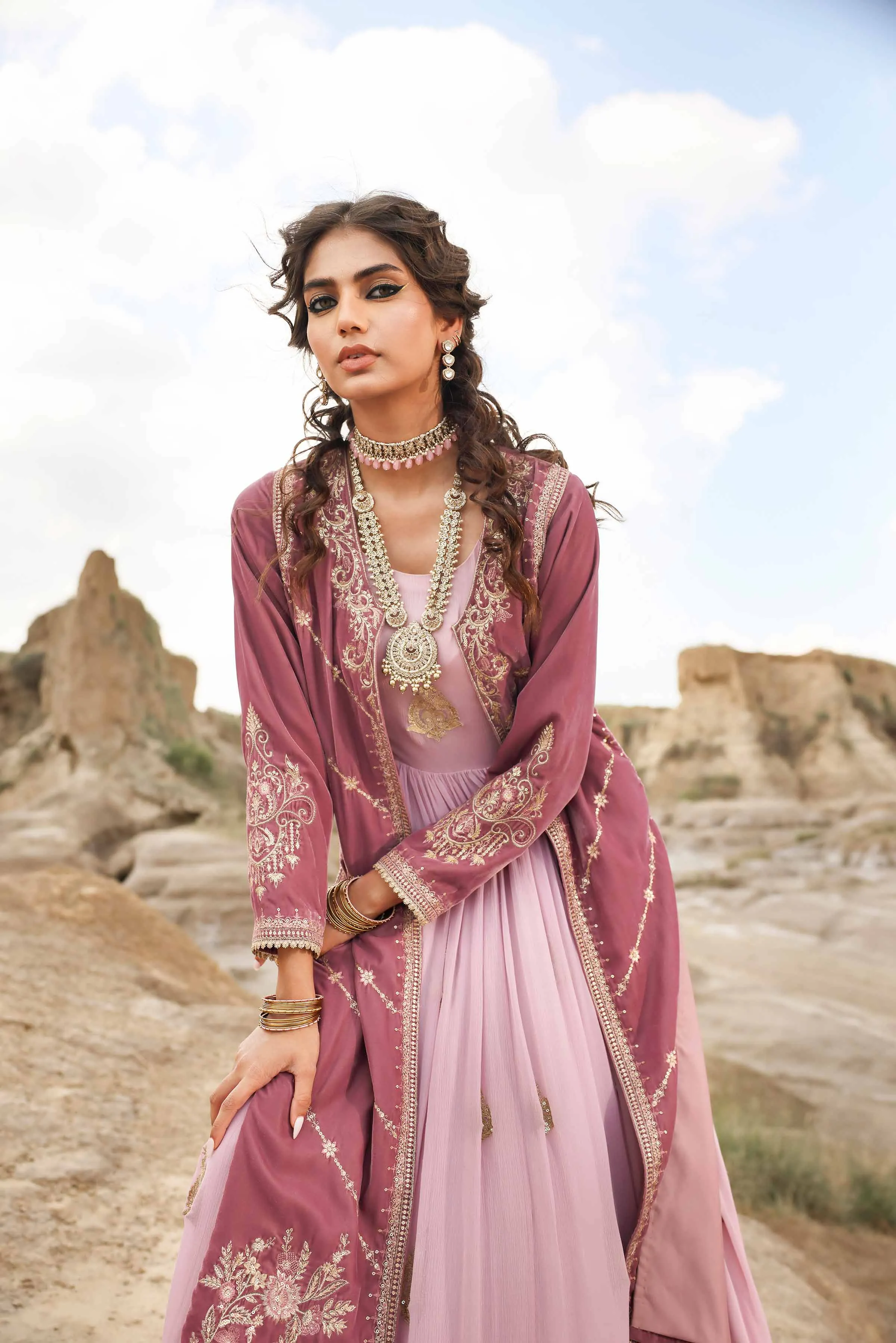 2 Piece - Embroidered Suit - KFW24-11