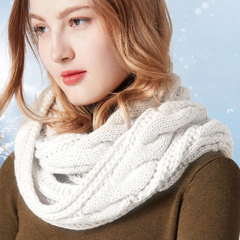 4 PCS Women's Winter Hat Scarf Gloves and Socks Set