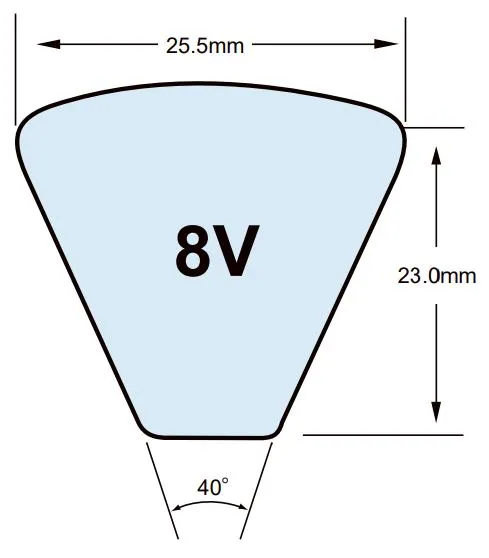 8V3150 V-Belt - 315.0" Length