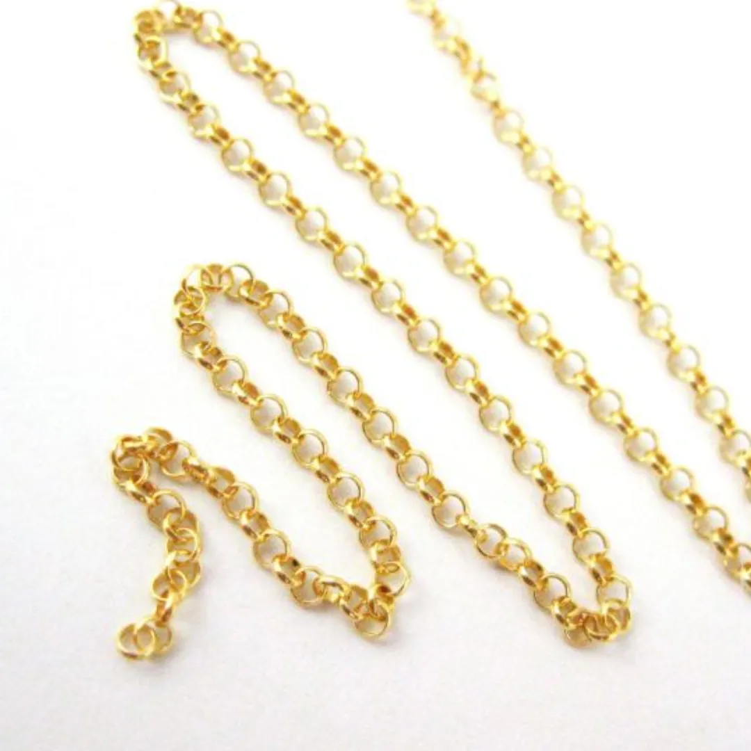 9ct Gold Rolo Necklace