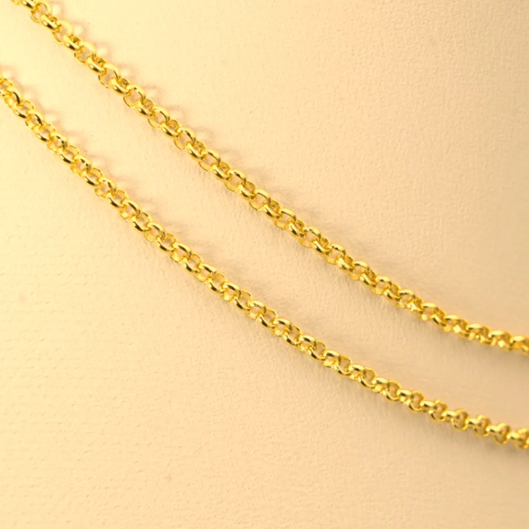 9ct Gold Rolo Necklace