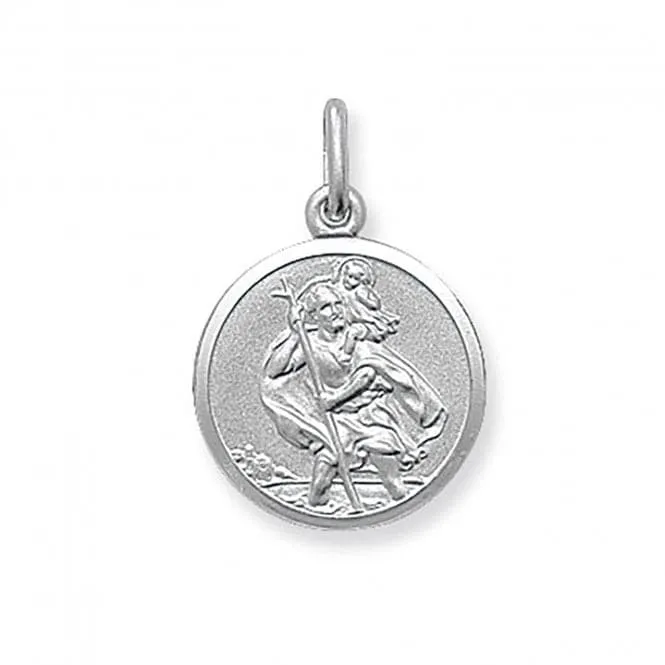 Acotis Silver Pendant St. Christopher Double-Sided G6136