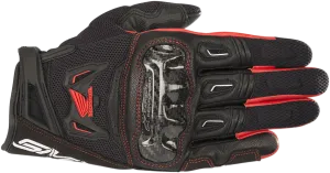 ALPINESTARS Honda SMX-2 Air Carbon V2 Gloves - Black/Red - Medium 3567818-13-M