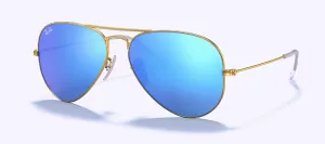 Aviator 55 Gold Arista w/ Blue Flash Mirror RB3025