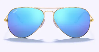 Aviator 55 Gold Arista w/ Blue Flash Mirror RB3025