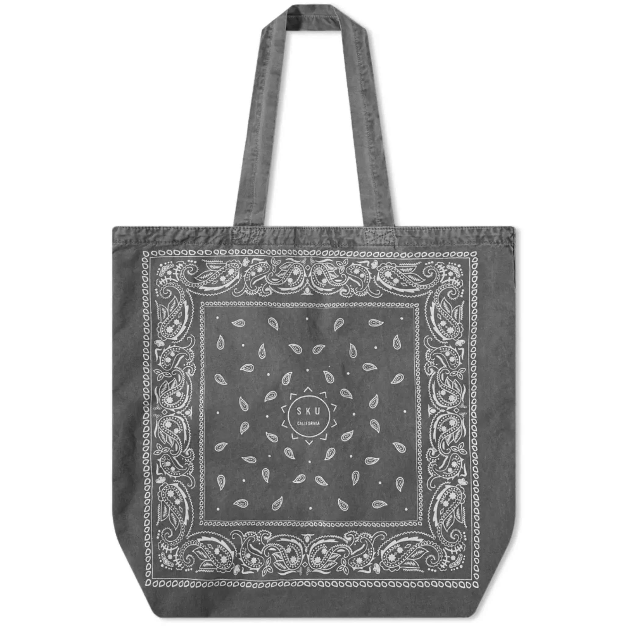 Bandana Print Tote (Black)