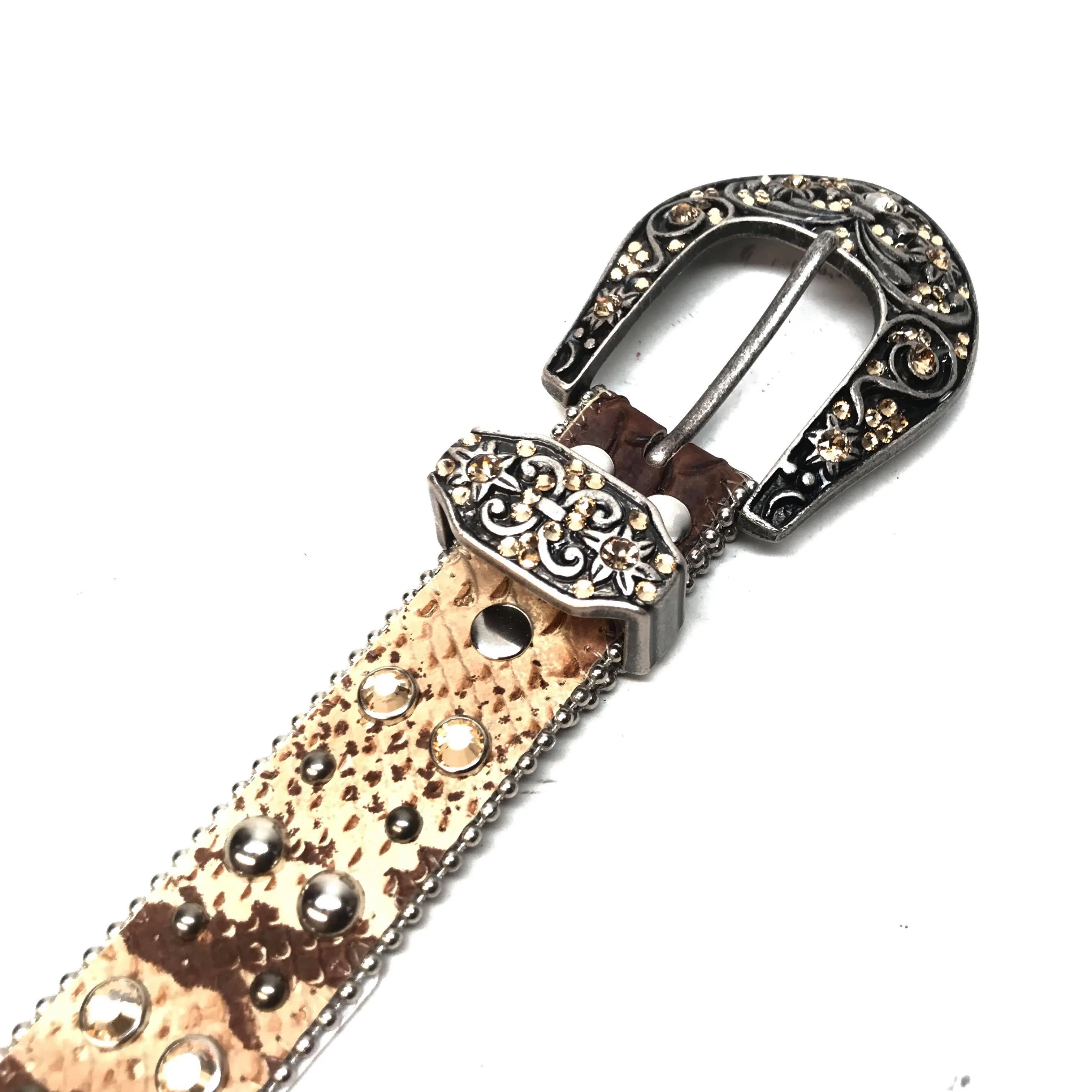 b.b. Simon 'Natural Python' Arch Crystal Belt