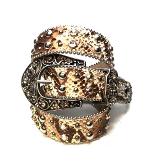 b.b. Simon 'Natural Python' Arch Crystal Belt