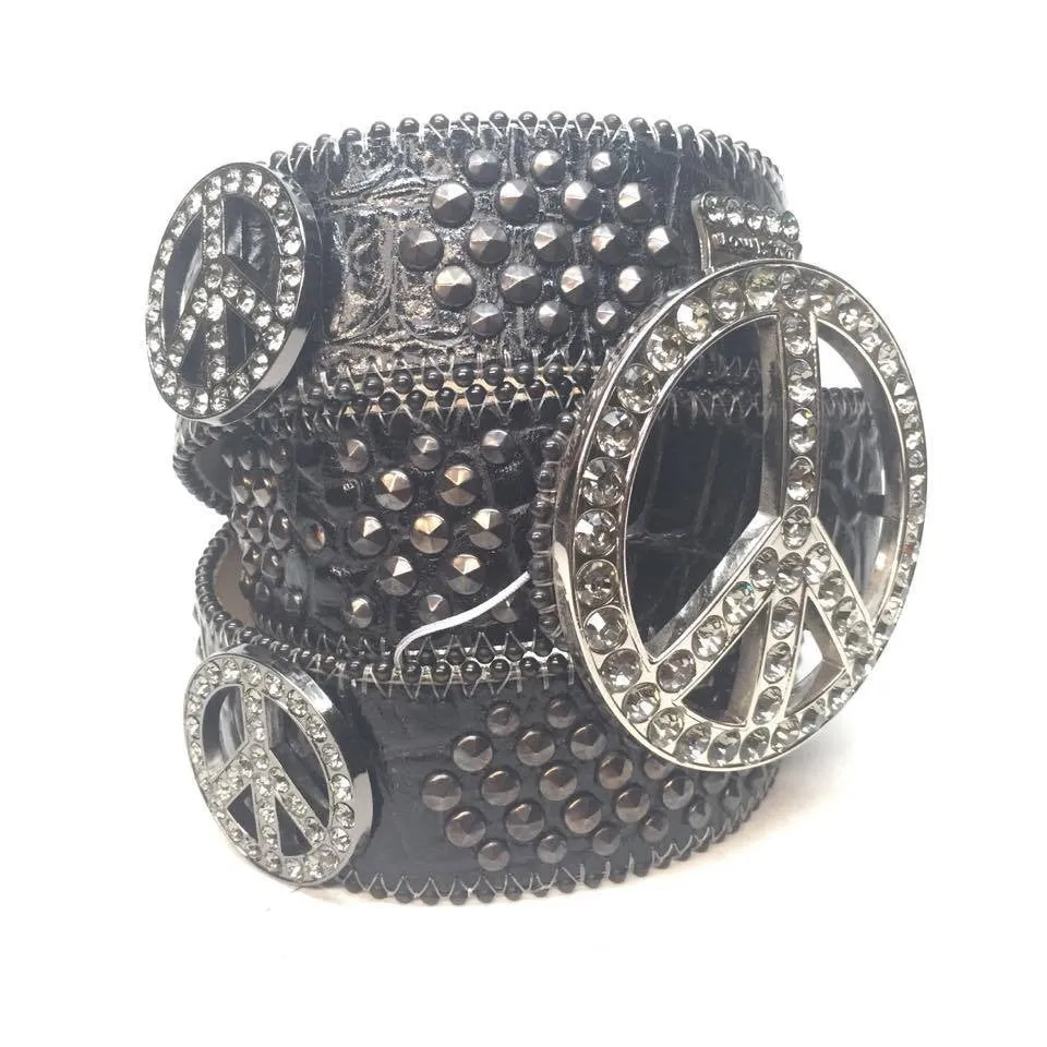 b.b. Simon "Love Wins" Crystal Belt