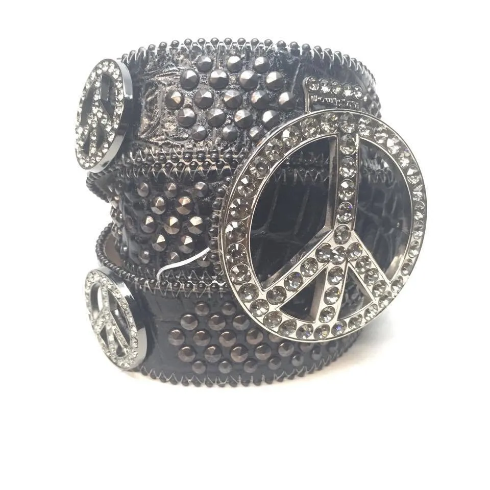 b.b. Simon "Love Wins" Crystal Belt