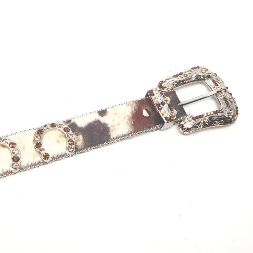 b.b. Simon "Pony Hair Horseshoe" Crystal Belt