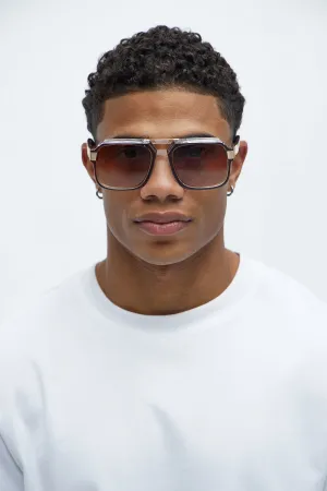 Belgrade Aviator Sunglasses - Brown