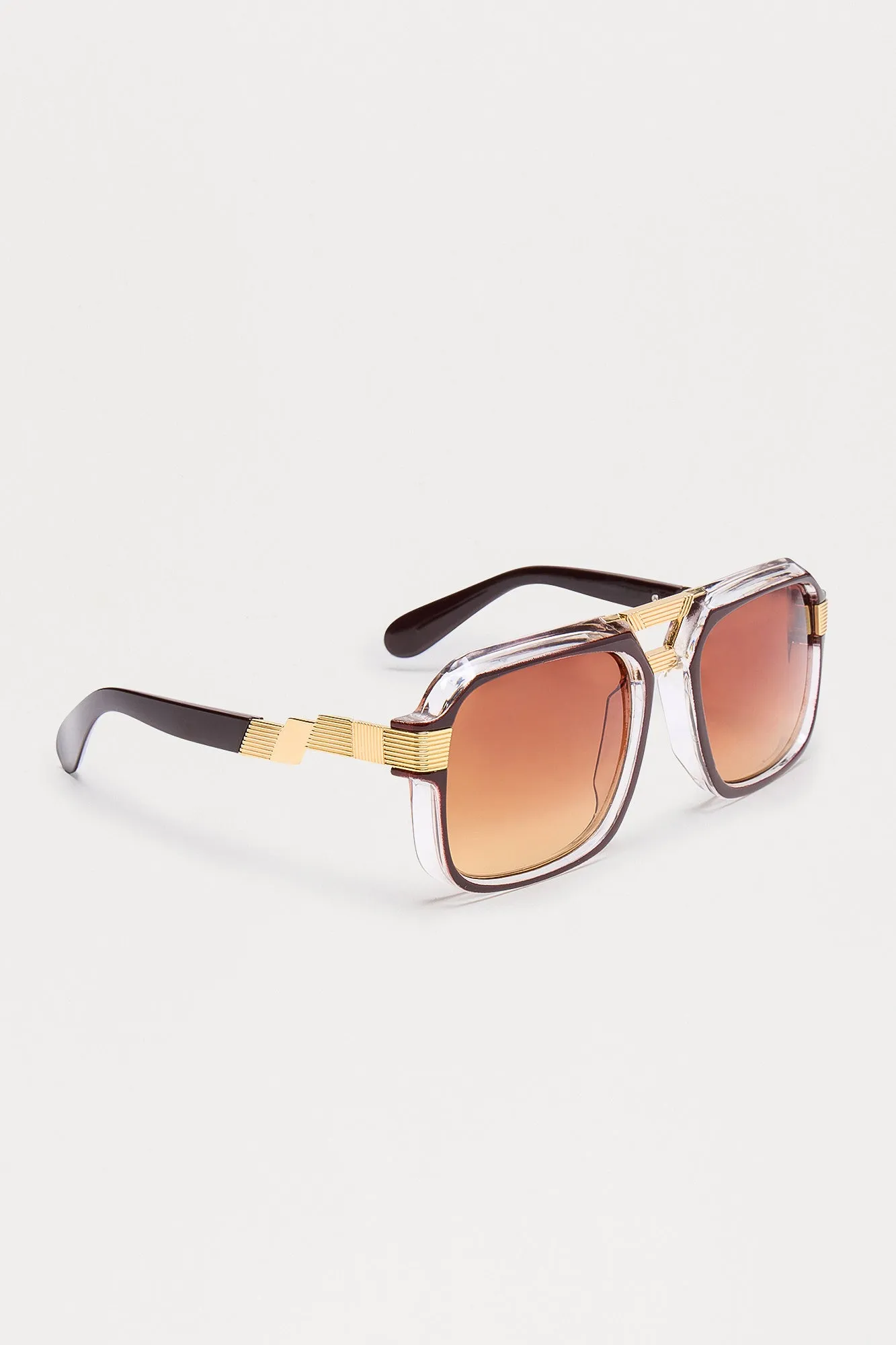 Belgrade Aviator Sunglasses - Brown