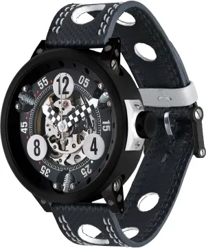BM Watch RG-46 Checked Black Red Hands