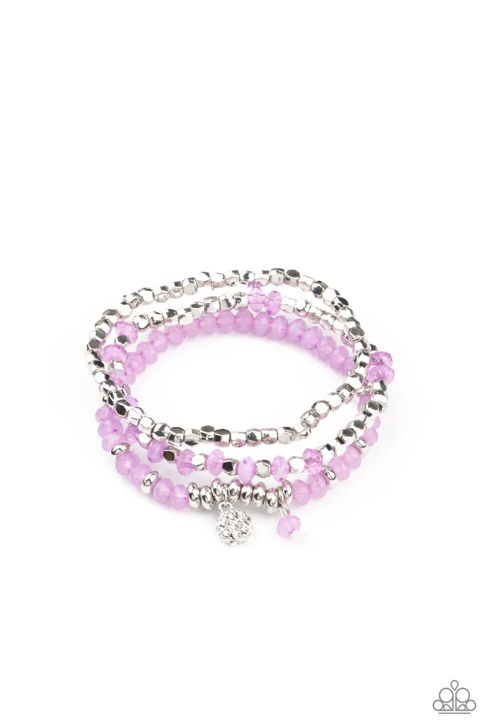 Bracelets Glacial Glimmer - Purple B2085