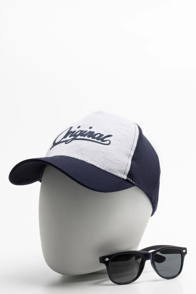Cap And Sunglasses Set  Navy