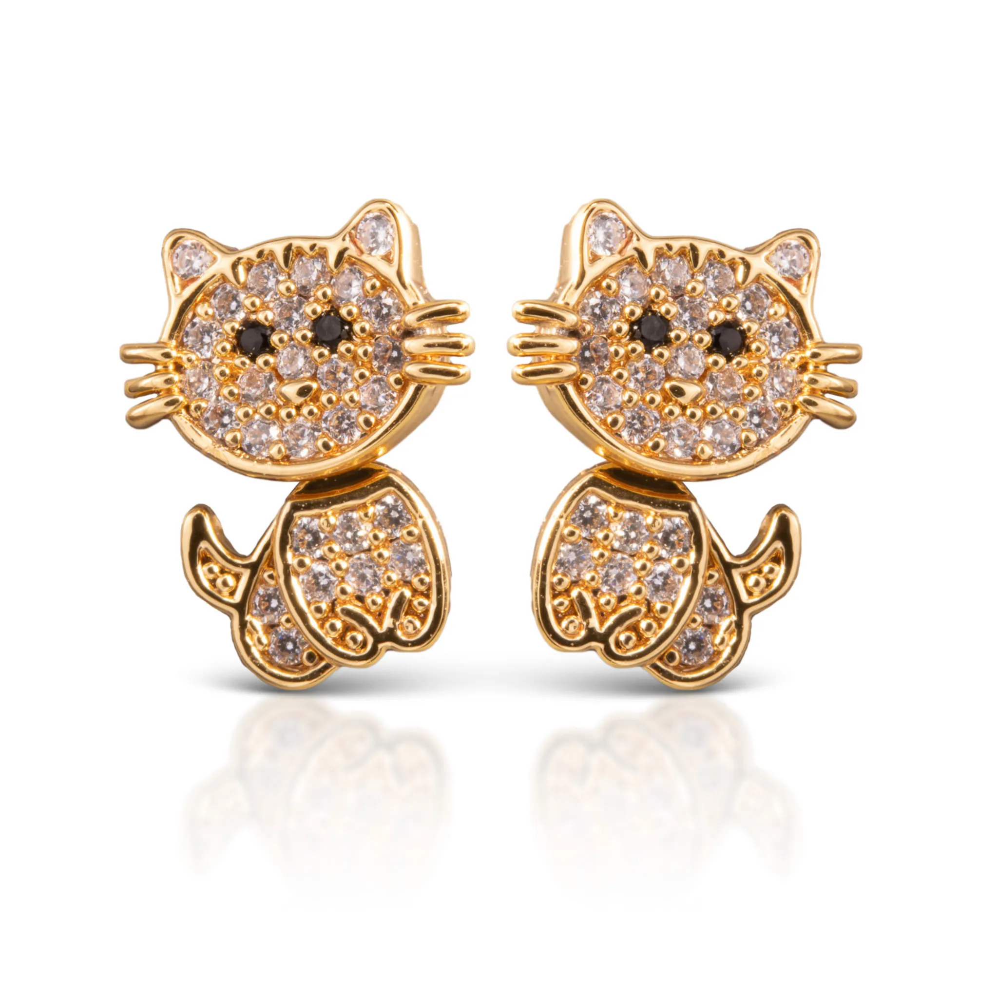 Cat Stud Earrings