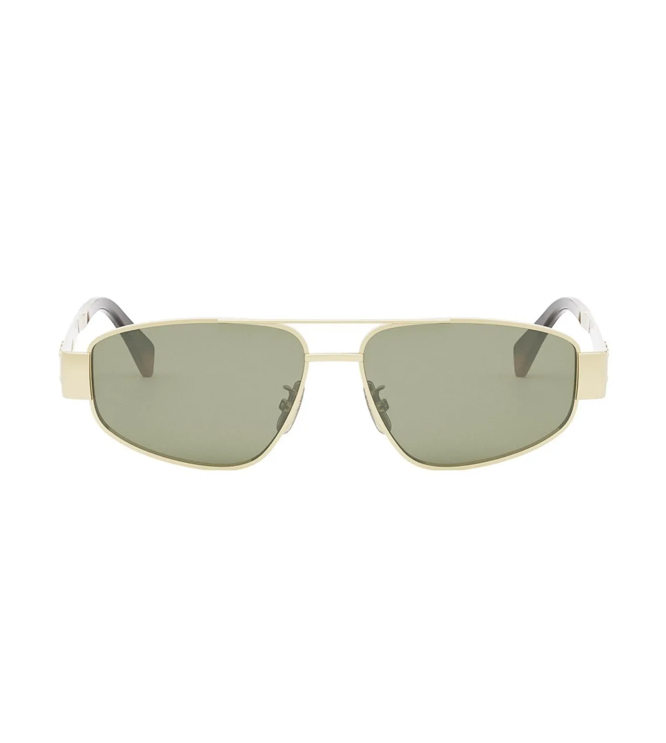 Celine Men's Green Aviator Sunglasses