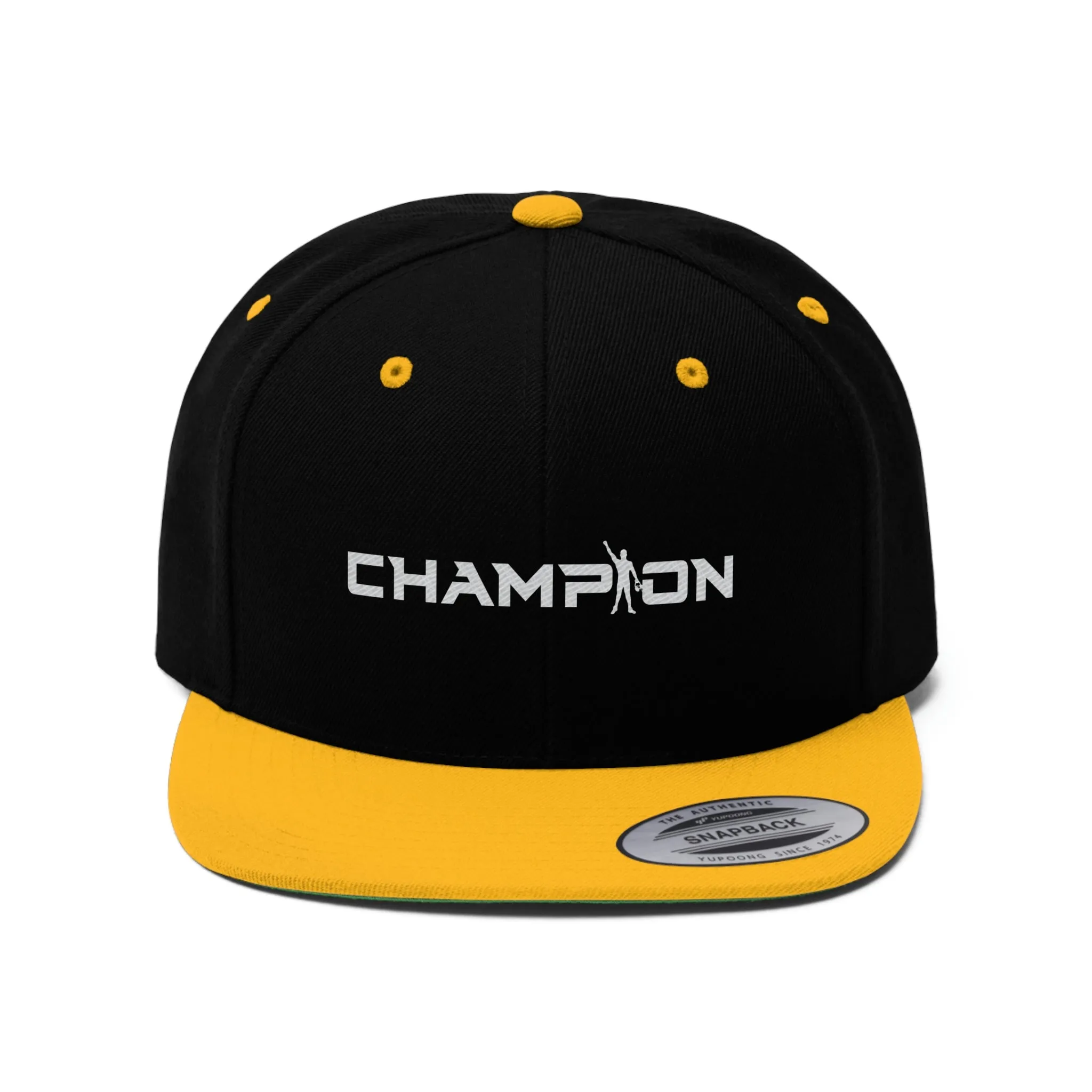 Champion Wrestling Unisex Flat Bill Hat