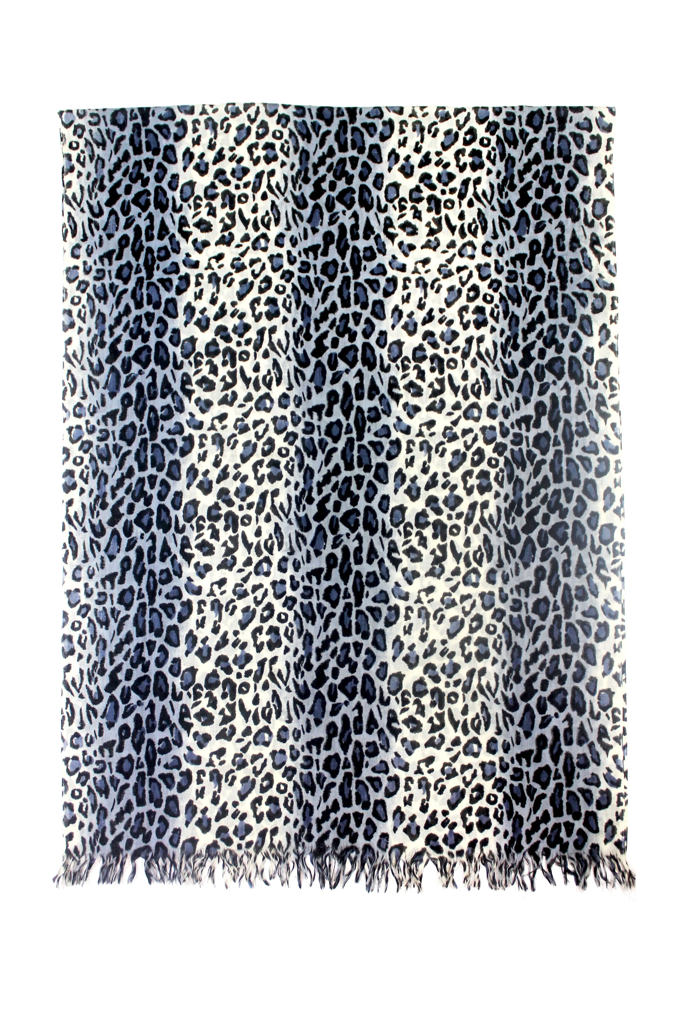 Charcoal Leopard Grace Scarf