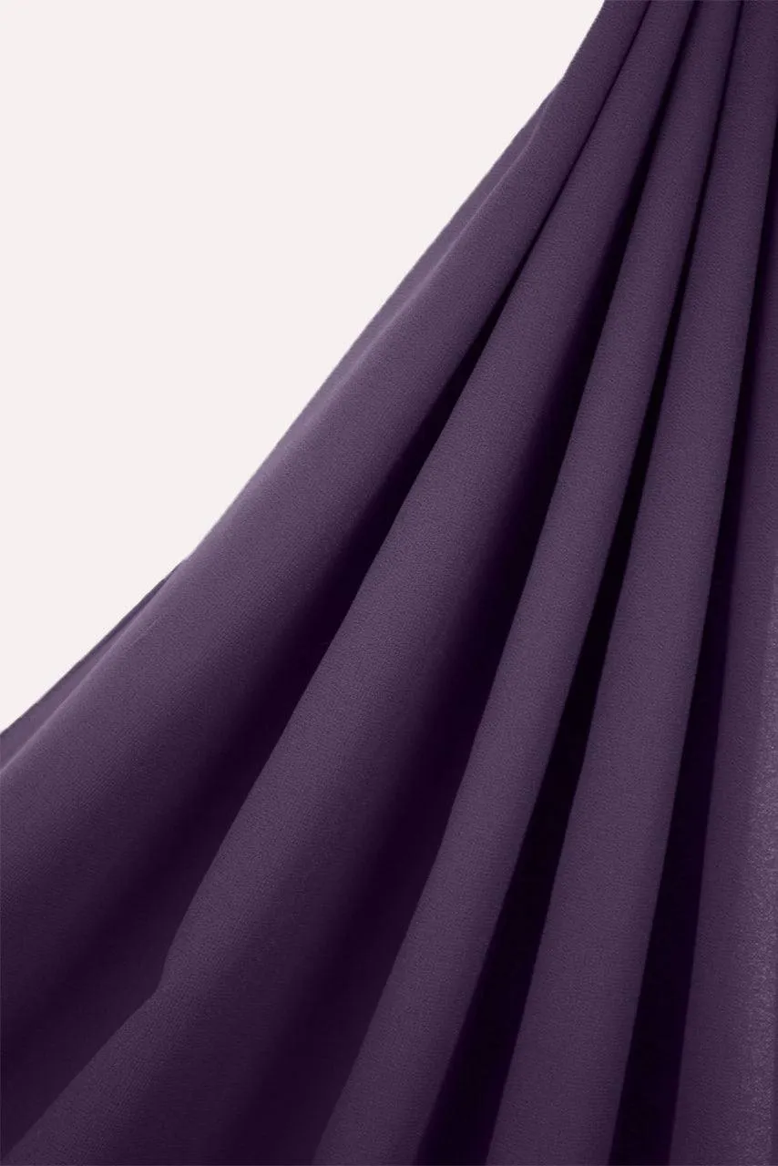 Classic Chiffon Hijab - Dark Lilac