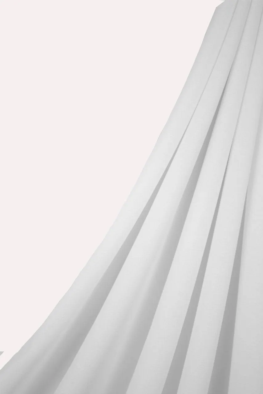 Classic Maxi Chiffon Hijab - Soft White