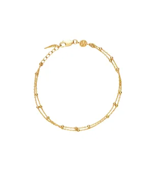 Double Chain Bracelet in Gold