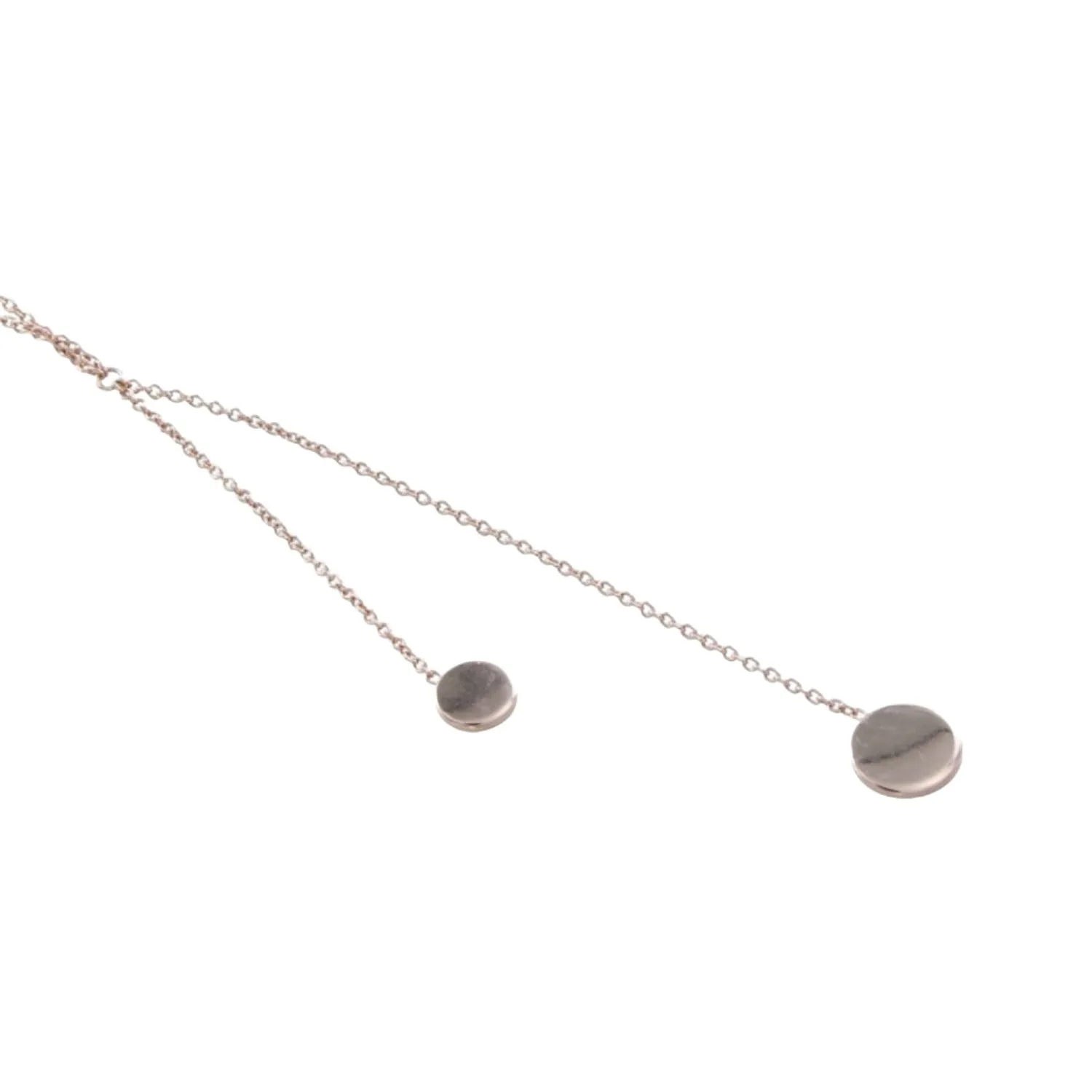 Falling Dot to Dot Necklace in Sterling Silver