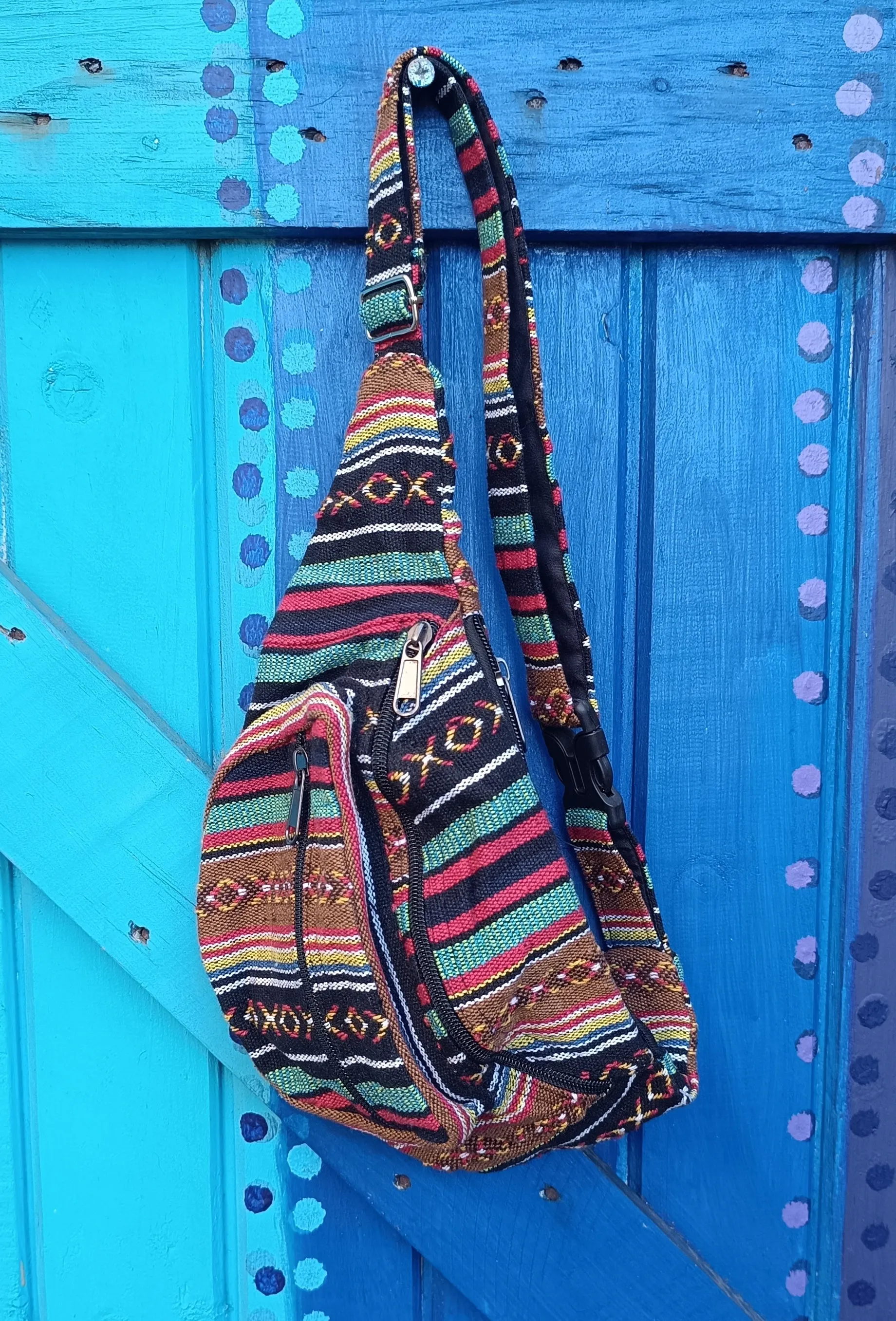 Funky Unisex Cotton Money Belts Moon bag Crossbody Bag