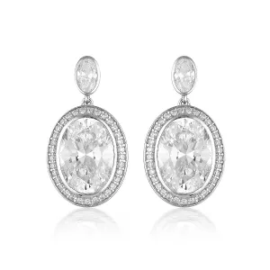 GEORGINI LUXE GRANDENZZA EARRINGS SILVER