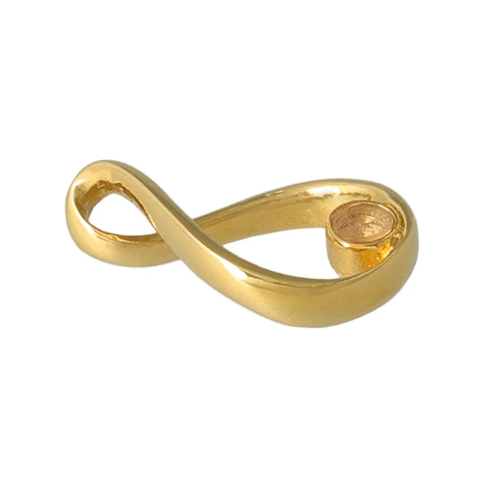 Gold Tone Drop Necklace Charm