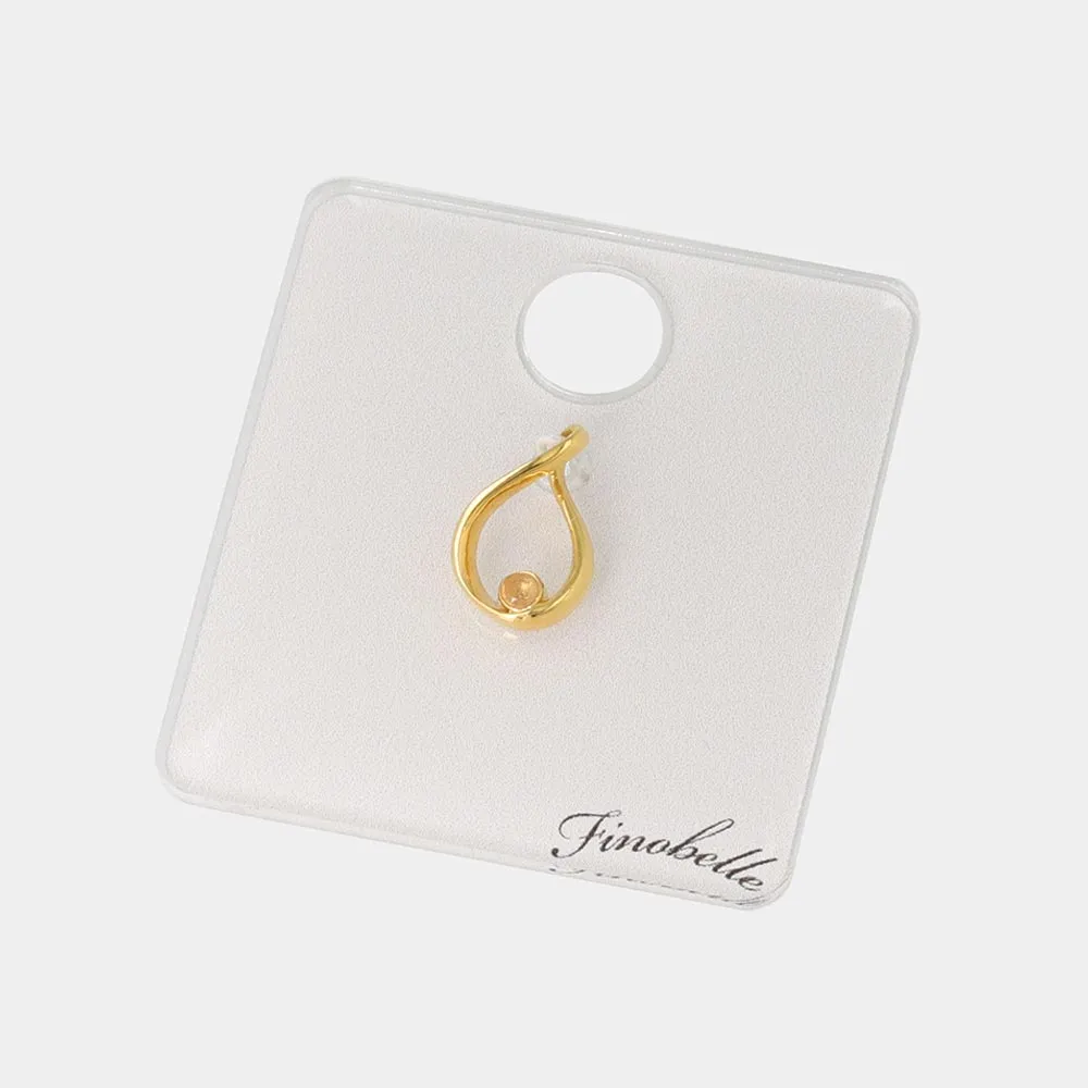 Gold Tone Drop Necklace Charm