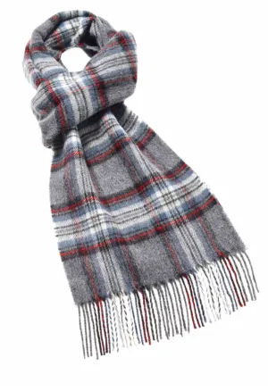Grey Stewart Lambswool Scarf