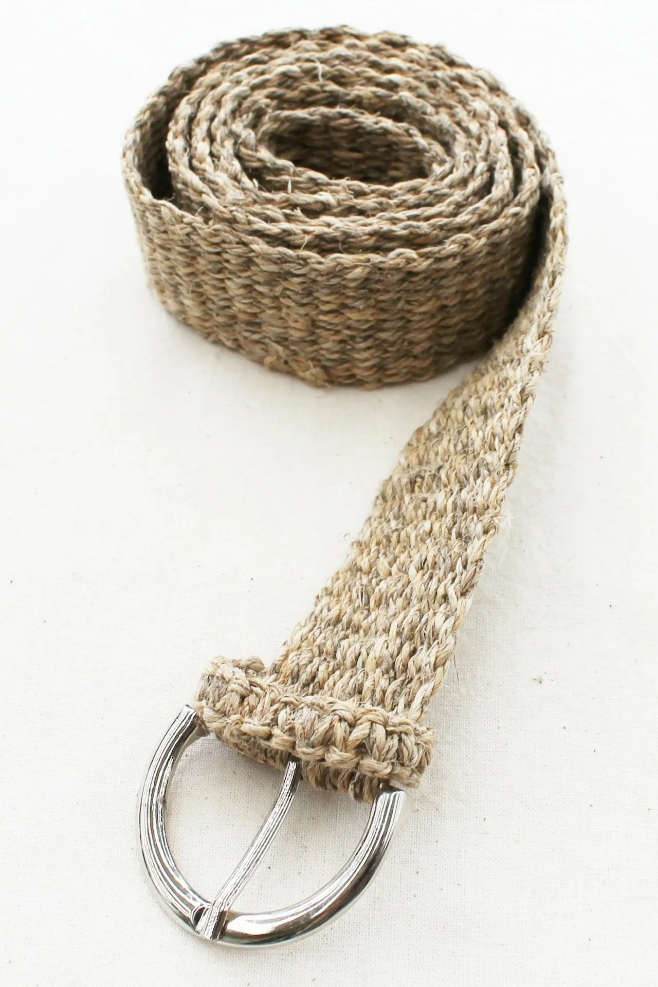Hemp Belt with Buckle - Undyed