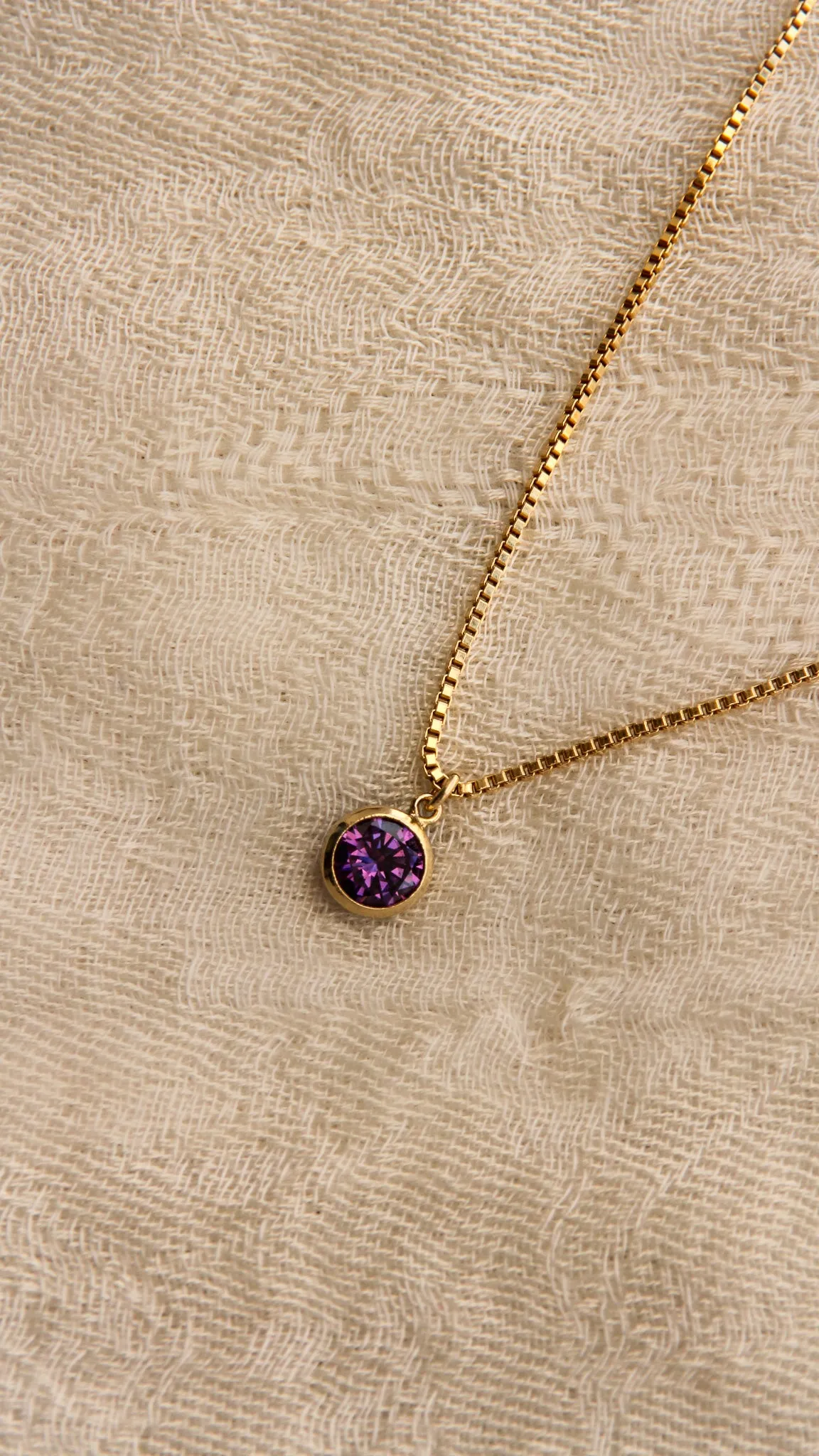 Iris Birthstone Necklace