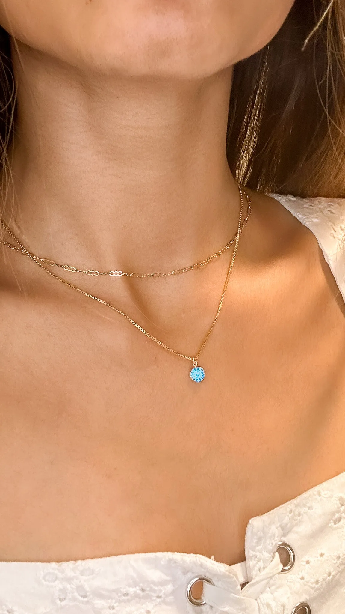 Iris Birthstone Necklace