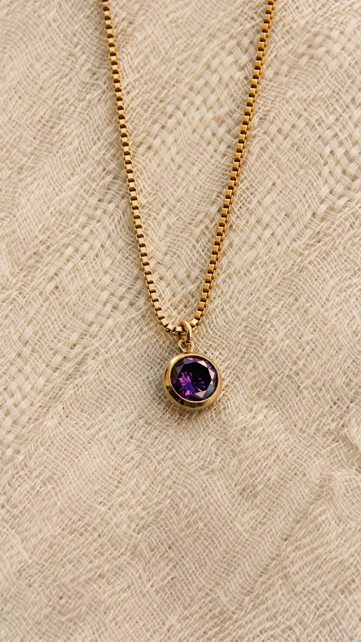 Iris Birthstone Necklace