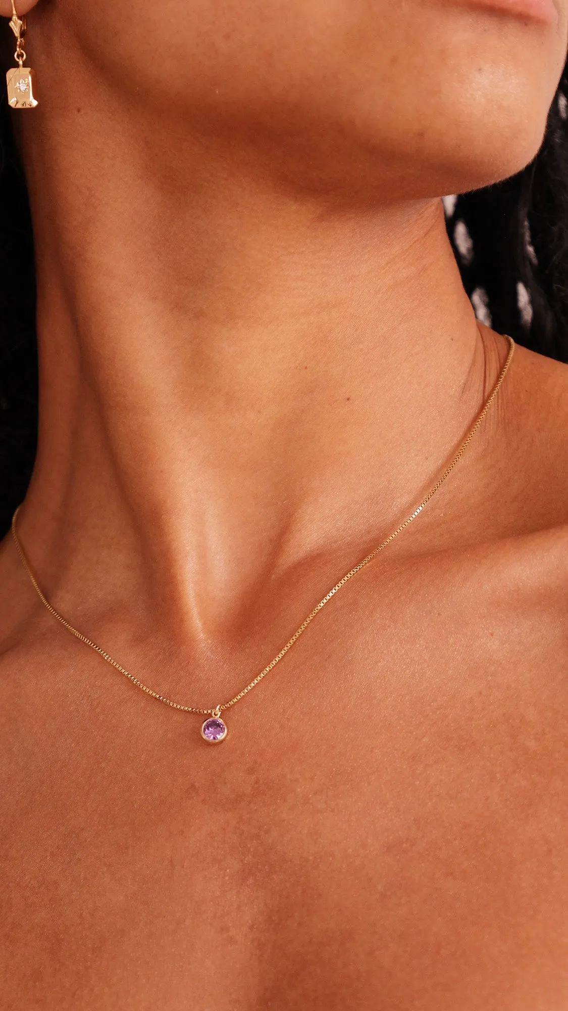 Iris Birthstone Necklace