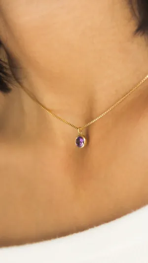 Iris Birthstone Necklace