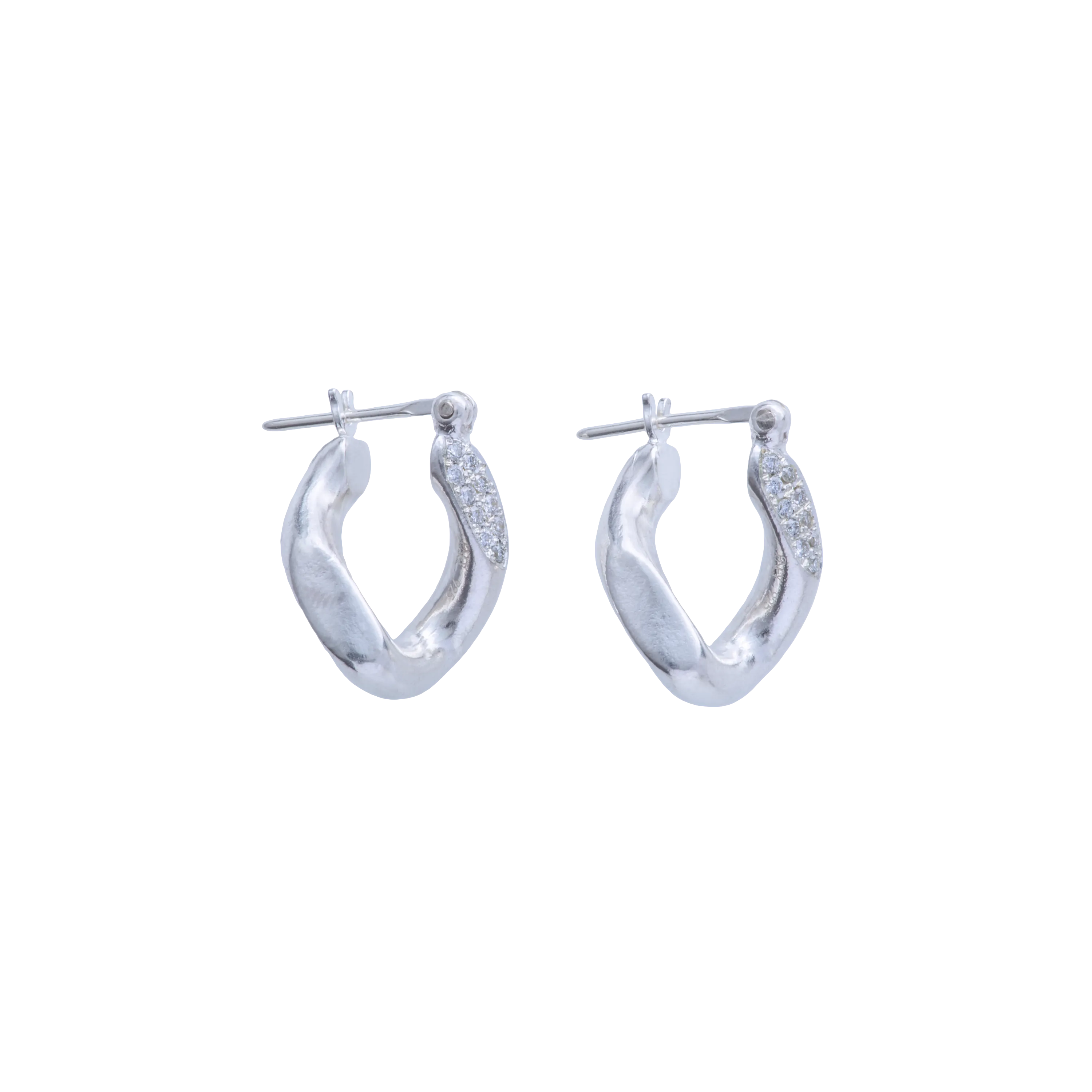 Kihei melee diamond earrings