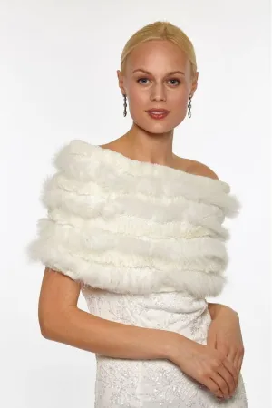 Linda Richards Rex Rabbit Snood BR-11 | Ivory