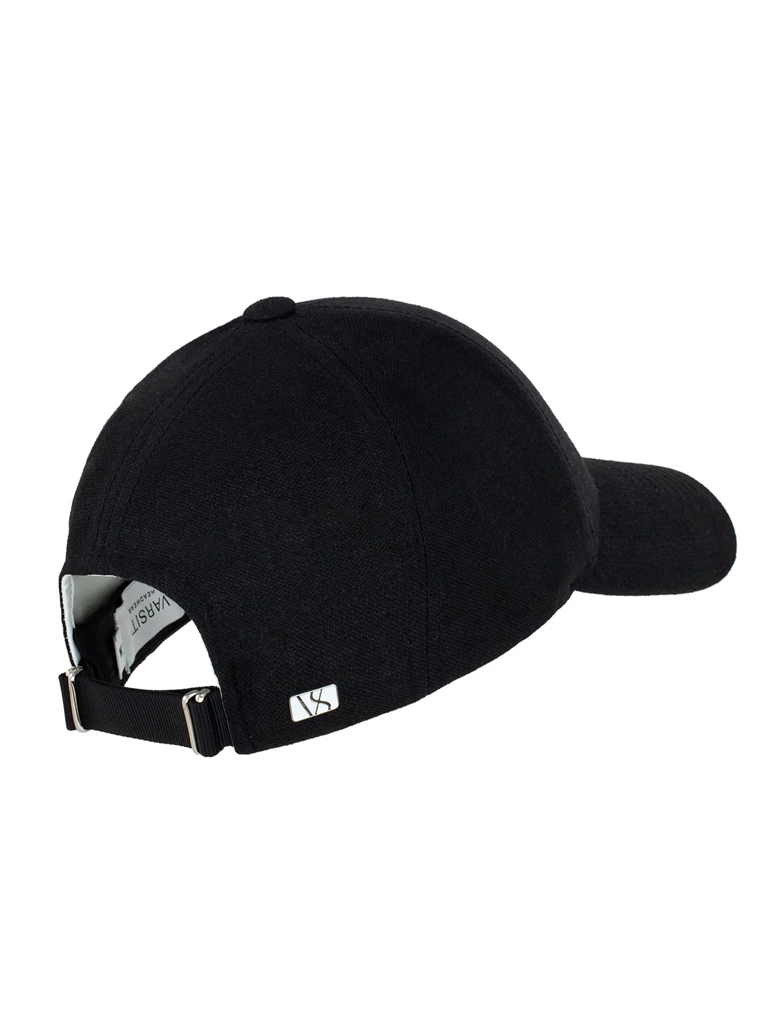 Linen Structured Cap Black