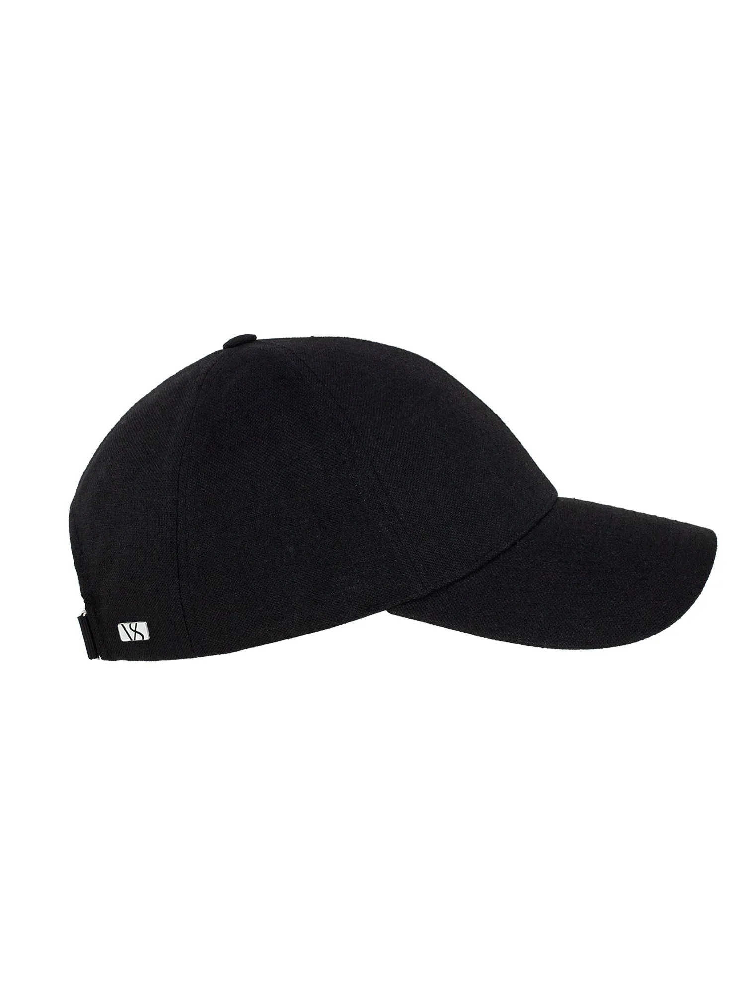 Linen Structured Cap Black