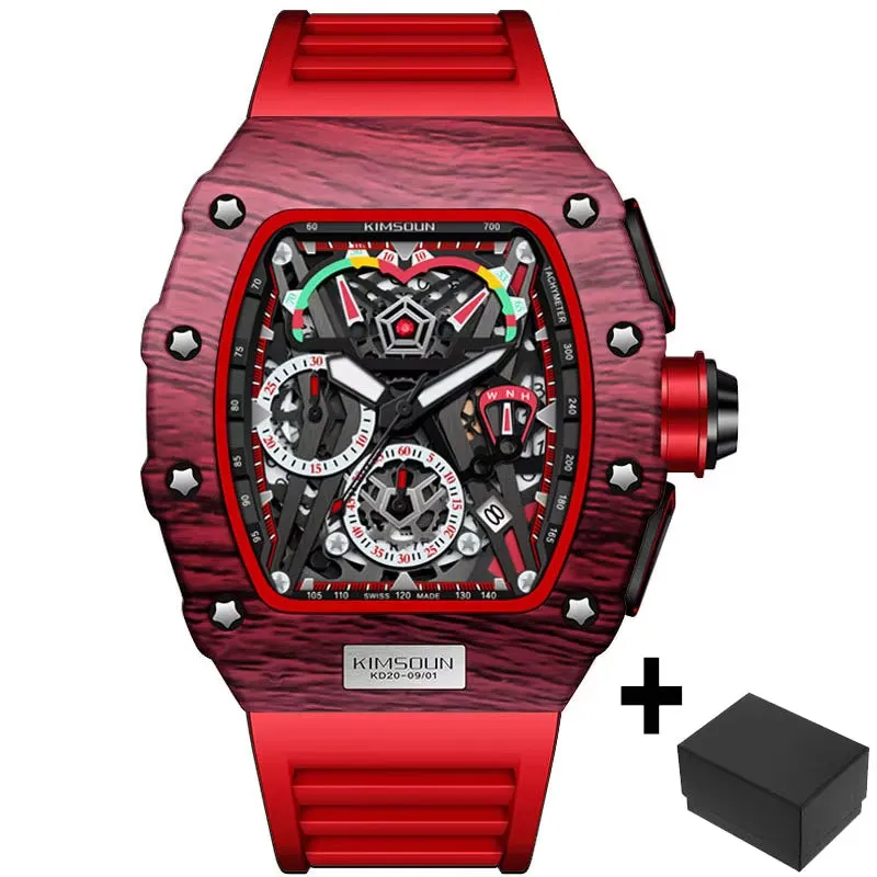Men's Luxury Racing Style Chronograph Quartz Watch