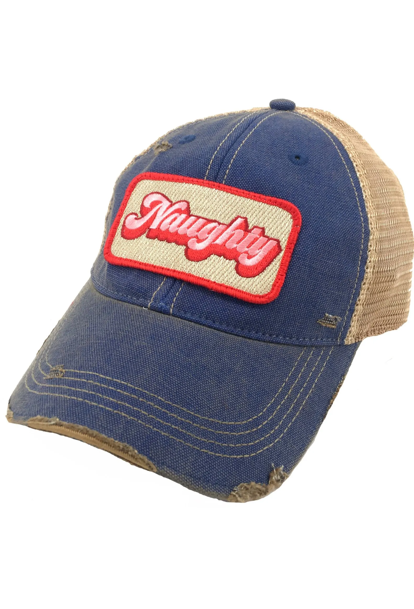 METALLIC NAUGHTY PATCH HAT